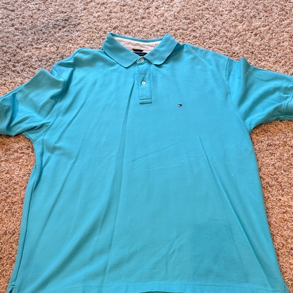 Tommy Hilfiger Other - Tommy Hilfiger Men's Aqua Polo Shirt